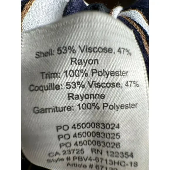 Aritzia Wilfred S Faun $178 Striped Gaucho Wide Leg Pants High Rise Crop Blue - Picture 13 of 15